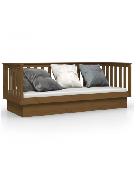 Dormeuse Marrone Miele 75x190 cm in Legno Massello di Pino