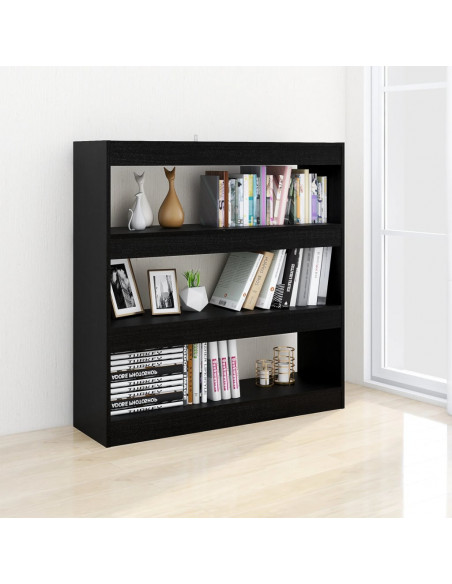 Libreria/Divisorio Nero 100x30x103 cm
