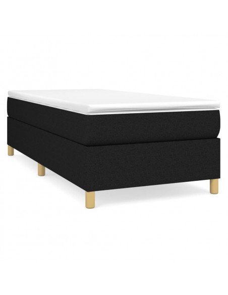 Giroletto a Molle Nero 90x190 cm in Tessuto