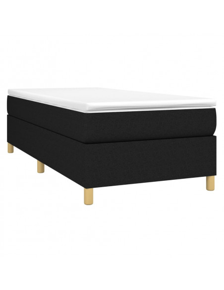 Giroletto a Molle Nero 90x190 cm in Tessuto