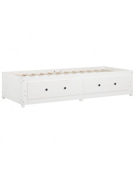 Dormeuse Bianca 90x200 cm in Legno Massello di Pino