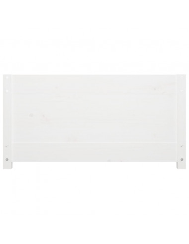 Dormeuse Bianca 90x190 cm Single in Legno Massello di Pino