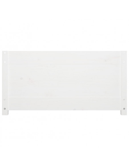 Dormeuse Bianca 90x190 cm Single in Legno Massello di Pino