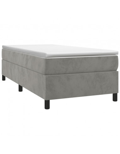 Giroletto Grigio Chiaro 90x190 cm in Velluto