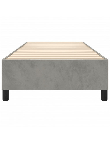 Giroletto Grigio Chiaro 90x190 cm in Velluto