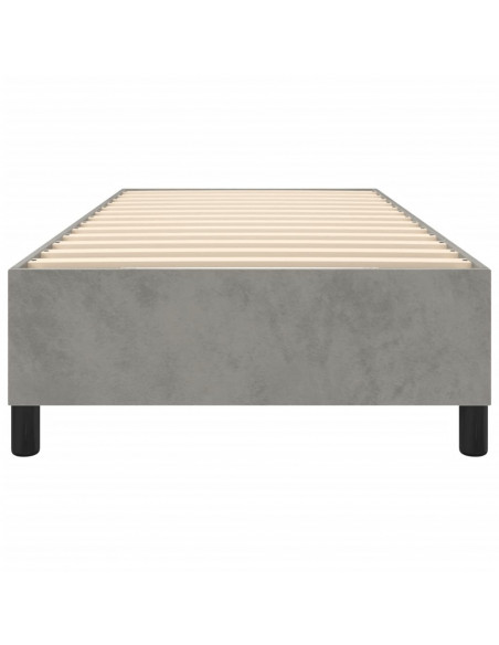 Giroletto Grigio Chiaro 90x190 cm in Velluto