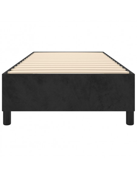 Giroletto Nero 90x200 cm in Velluto