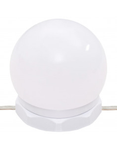 Toeletta con LED Bianca 86,5x35x136 cm 2