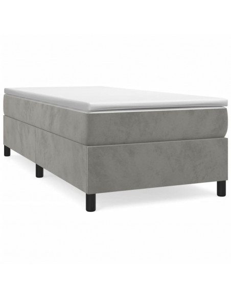 Giroletto Grigio Chiaro 100x200 cm in Velluto