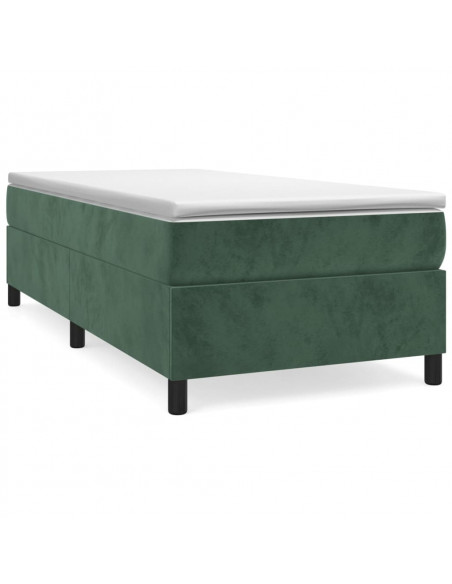 Giroletto a Molle Verde Scuro 100x200 cm in Velluto