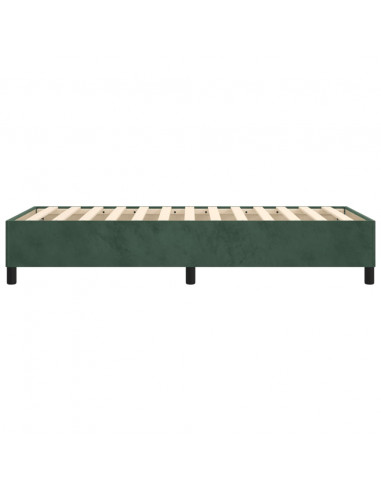 Giroletto a Molle Verde Scuro 100x200 cm in Velluto