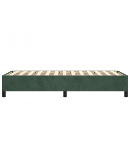 Giroletto a Molle Verde Scuro 100x200 cm in Velluto