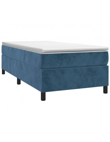 Giroletto a Molle Blu Scuro 100x200 cm in Velluto