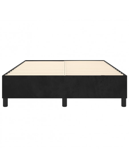 Giroletto a Molle Nero 140x190 cm in Tessuto