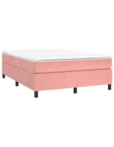 Giroletto a Molle Rosa 140x200 cm in Velluto