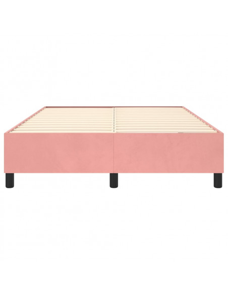 Giroletto a Molle Rosa 140x200 cm in Velluto