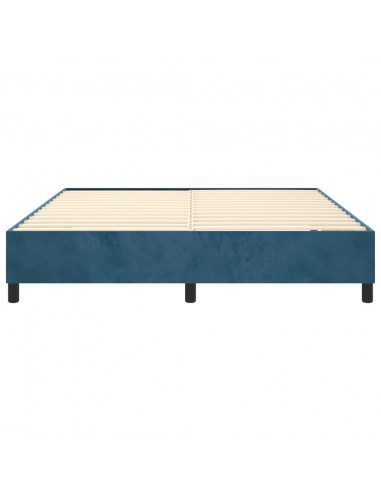 Giroletto Blu Scuro 160x200 cm in Velluto