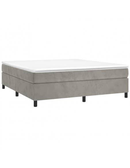 Giroletto Grigio Chiaro 180x200 cm in Velluto