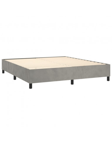 Giroletto Grigio Chiaro 180x200 cm in Velluto