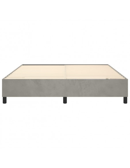 Giroletto Grigio Chiaro 180x200 cm in Velluto