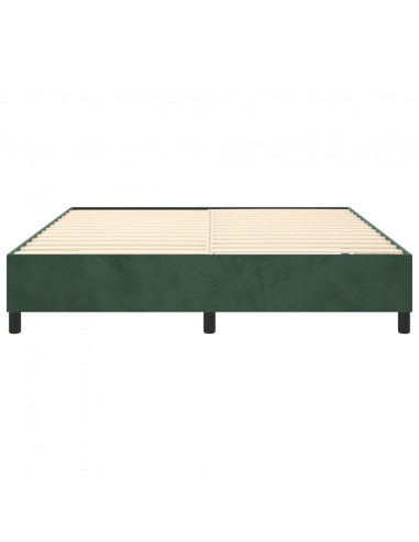 Giroletto a Molle Verde Scuro 180x200 cm in Velluto
