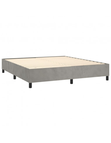 Giroletto Grigio Chiaro 200x200 cm in Velluto