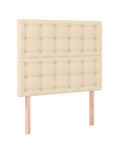 Giroletto con Testiera Crema 100x200 cm in Tessuto