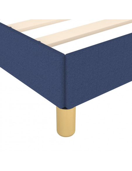Giroletto con Testiera Blu 140x190 cm in Tessuto