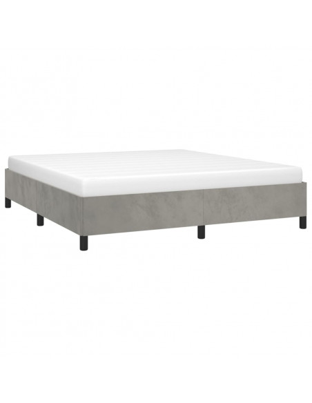 Giroletto Grigio Chiaro 180x200 cm in Velluto