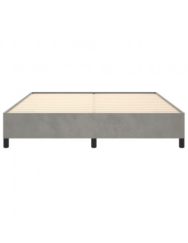 Giroletto Grigio Chiaro 180x200 cm in Velluto