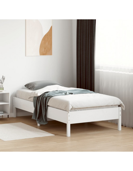 Giroletto Bianco 90x190 cm in Legno Massello di Pino