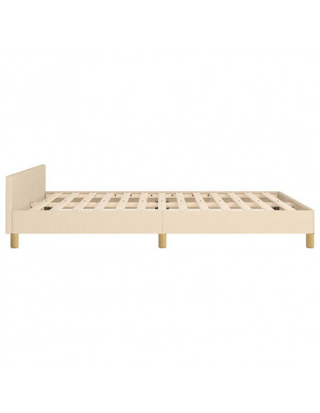 Giroletto con Testiera Crema 140x190 cm in Tessuto