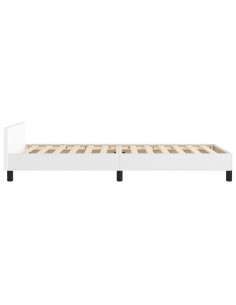 Giroletto con Testiera Bianco 90x190 cm in Similpelle 2