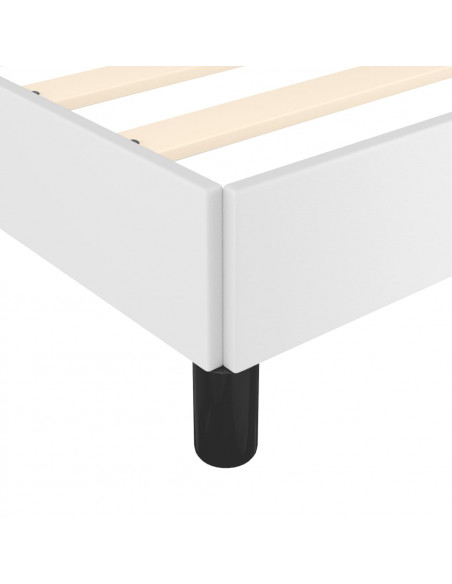 Giroletto con Testiera Bianco 90x190 cm in Similpelle