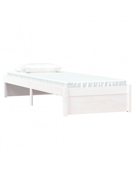 Giroletto Bianco in Legno Massello 75x190 cm Small Single