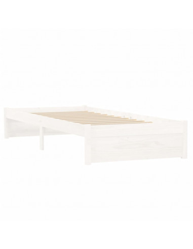 Giroletto Bianco in Legno Massello 75x190 cm Small Single