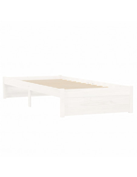 Giroletto Bianco in Legno Massello 75x190 cm Small Single