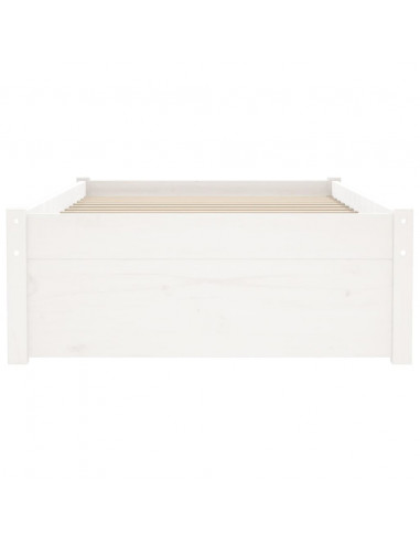 Giroletto Bianco in Legno Massello 75x190 cm Small Single