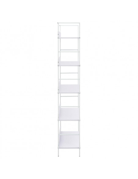 Scaffale Libri 5 Ripiani Bianco 60x27,6x158,5 Legno Multistrato