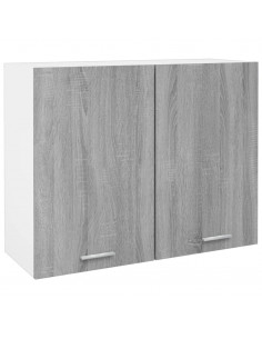 Mobile Pensile Grigio Sonoma 80x31x60 cm in Legno Multistrato 2