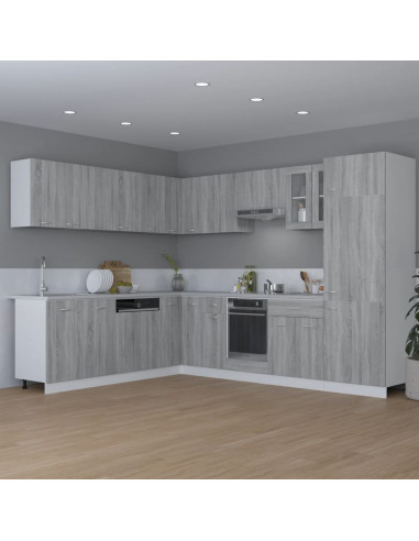 Mobile Pensile Grigio Sonoma 80x31x60 cm in Legno Multistrato