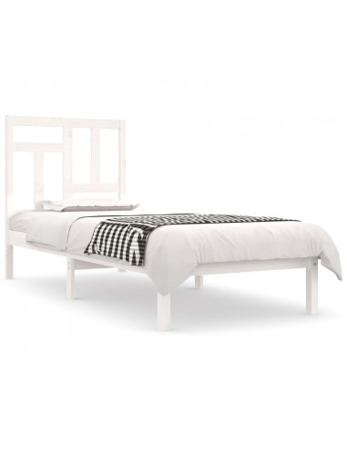 Giroletto Bianco in Legno Massello di Pino 90x200 cm