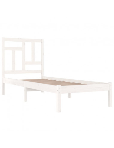 Giroletto Bianco in Legno Massello di Pino 90x200 cm