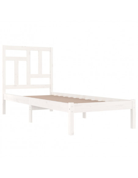 Giroletto Bianco in Legno Massello di Pino 90x200 cm