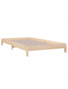 Letto Impilabile 100x200cm in Legno Massello di Pino 2