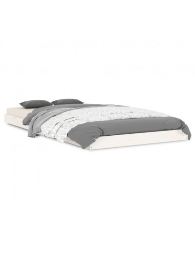 Giroletto Bianco 90x190 cm Single in Legno Massello di Pino