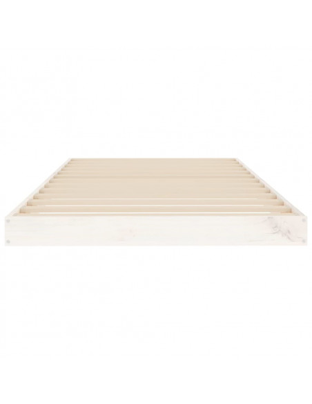 Giroletto Bianco 90x190 cm Single in Legno Massello di Pino
