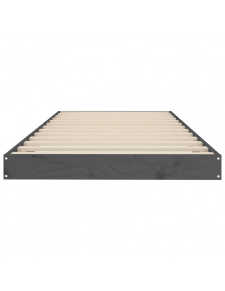 Giroletto Grigio 75x190 cm Small Single Legno Massello di Pino