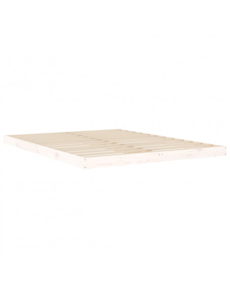 Giroletto Bianco 150x200 cm King Size in Legno Massello di Pino