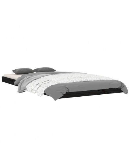 Giroletto Nero 100x200 cm in Legno Massello di Pino